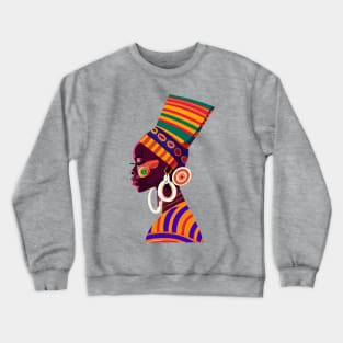 Afrocentric Black Woman Crewneck Sweatshirt